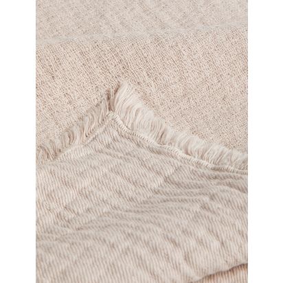 John Lewis Washed Cotton Bedspread, L250 x W260cm Natural | L250 x W260cm