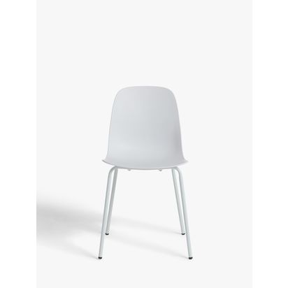 John Lewis Whitby Dining Chairs, Set of 2 White | Each chair: H84 x W44 x D50cm