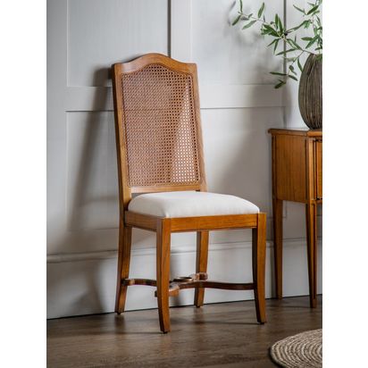 John Lewis Hemingway Cane Back Dining Chair Dark Stain | H108 x W48 x D48cm