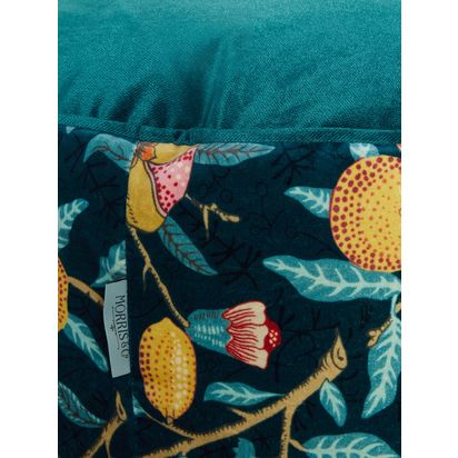 Morris & Co. Fruit Pouffe, Indigo Indigo | H38 x Dia.55cm