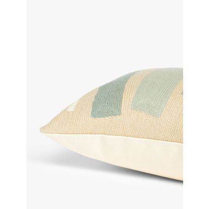 John Lewis Collage Sticks Cushion Blue | 35 x 55cm