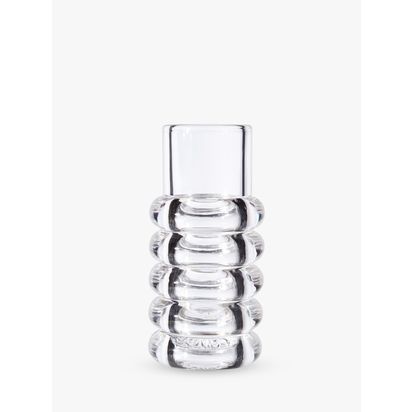 Tom Dixon Press Vase, H23cm Clear | H23 x Dia.13cm