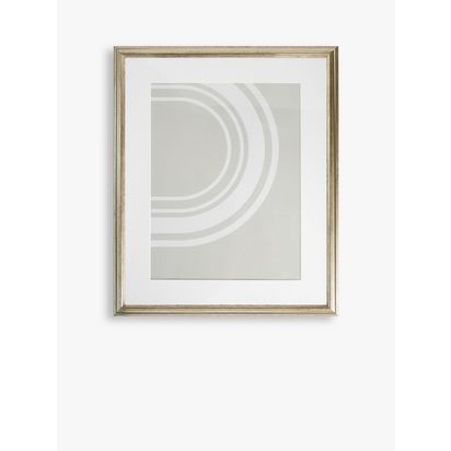 John Lewis Ribbed Poster Frame & Mount, Champagne Champagne | 73.9 x 53.9 x 1.9cm