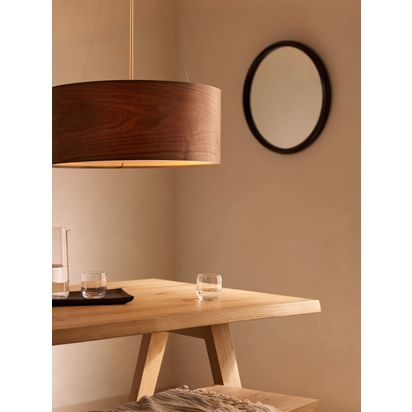 John Lewis Mia Ceiling Light, Walnut Walnut | H140 x W57 x D57cm