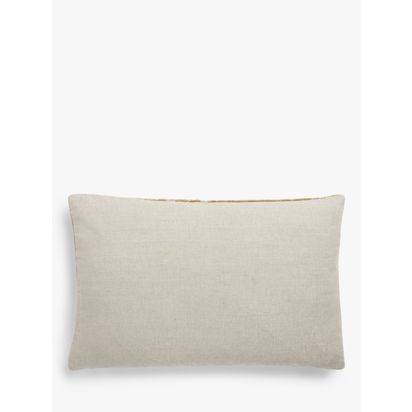 John Lewis Distressed Velvet Cushion Gold | 40 x 60cm