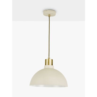 John Lewis Jamie Pendant Ceiling Light Greige | H23 x Dia.30cm