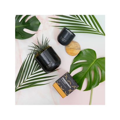 The Little Botanical Back to Black Candle Gift Set Black | H13 x W34 x D25cm