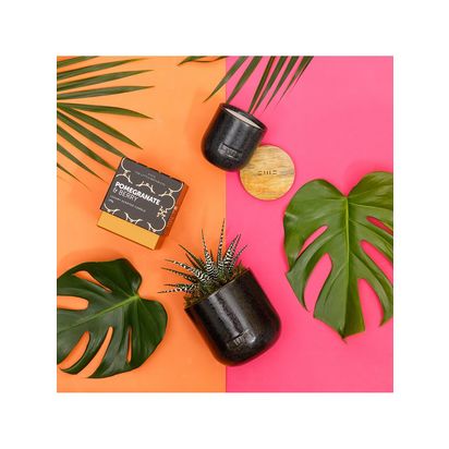 The Little Botanical Back to Black Candle Gift Set Black | H13 x W34 x D25cm