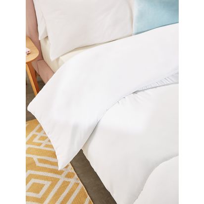 John Lewis Microfibre Duvet, 10.5 Tog White | H28 x W28 x D28cm