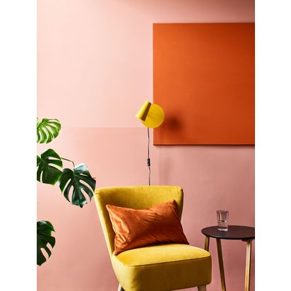 John Lewis Rectangular Velvet Cushion Auburn | 35 x 55cm