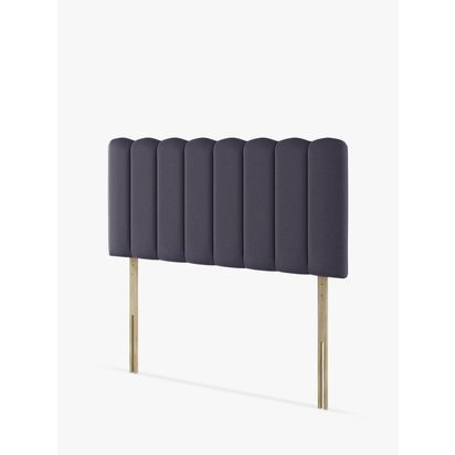 Sealy Shard Upholstered Strutted Headboard, Super King Size Midnight | H70 x W10 x D180cm
