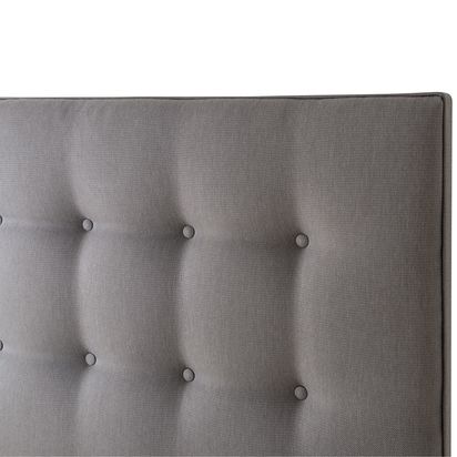 Silentnight Sleep Genius Strutted Headboard, King Size Slate Grey | H68 x W150 x D8cm