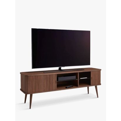 John Lewis Grayson Large TV Stand for TVs up to 70" Dark | H58 x W160 x D40cm