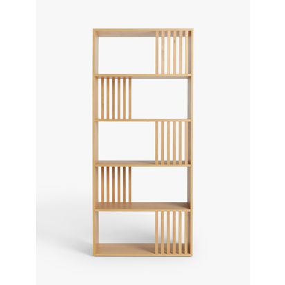 John Lewis Line Bookcase, Natural Natural | H192.9 x W85 x D32cm