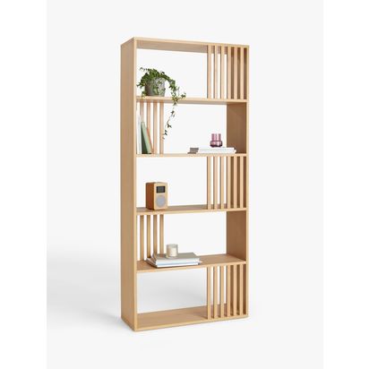 John Lewis Line Bookcase, Natural Natural | H192.9 x W85 x D32cm