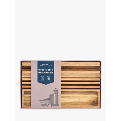 Gentlemen's Hardware Wooden Desk Organiser