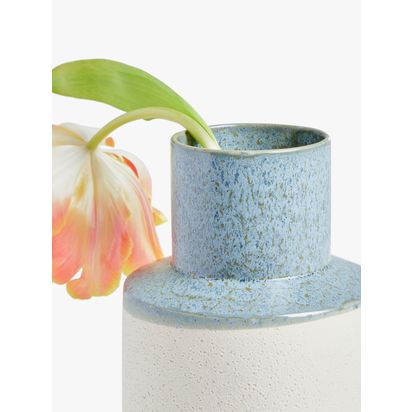 John Lewis ANYDAY Honey Vase, H22cm, Blue Blue | H22 x Dia.15cm