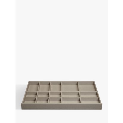John Lewis ANYDAY Mix It Internal Drawer for the Double 100cm Wardrobe Linen | H8.5 x W96.4 x L57cm