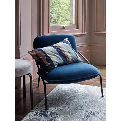 John Lewis Structure Velvet Cushion, Multi Multi | 40 x 60cm