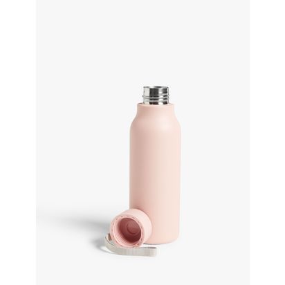 John Lewis Double Wall Stainless Steel Leak-Proof Drinks Bottle, 500ml Pink | H22 x W70 x D70cm