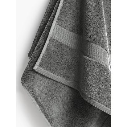 John Lewis Ultimate Hotel Cotton Towels Dove Grey | L140 x W70cm
