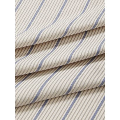John Lewis Recycled Ticking Stripe Furnishing Fabric Thistle | H0.01 x W1.40 x D1m