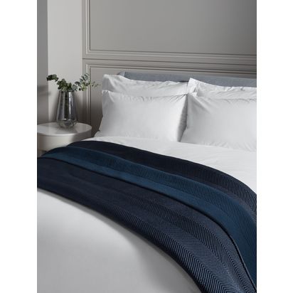 John Lewis Boutique Hotel Linear Quilted Bedspread Night Sky | L260 x W250cm