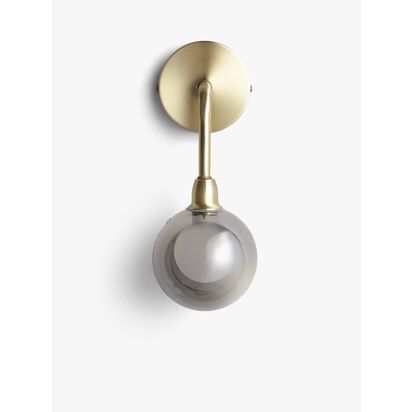 John Lewis Huxley Wall Light, Antique Brass Antique Brass | H25.3 x W11.5 x D10cm