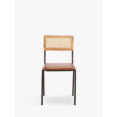 nkuku Iswa Dining Chair Natural/Tan | H84 x W44 x D52cm