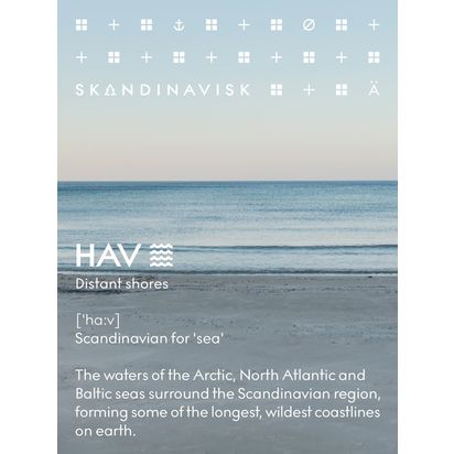 SKANDINAVISK Hav Reed Diffuser, 200ml Blue | H12.3 x Dia.6.6cm