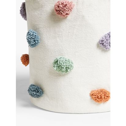 John Lewis Pom Pom Storage Basket Multi
