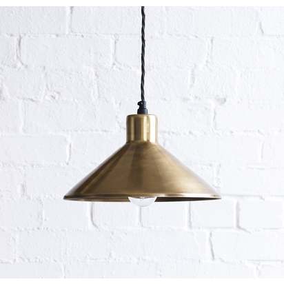 Thea pendant light in antique brass
