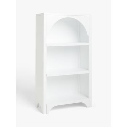 John Lewis Arc Kids' Bookcase, White White | H127.00cm * W69.50cm * D34.00cm