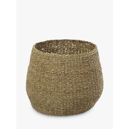 nkuku Noko Storage Basket, Small Natural | H27.5 x Dia.34cm