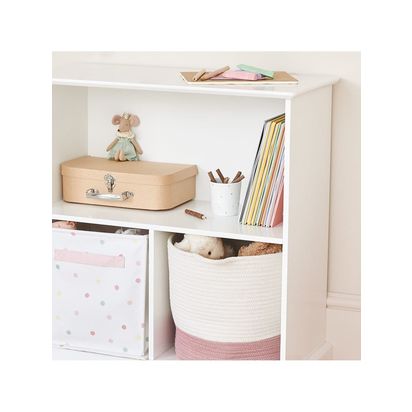 Great Little Trading Co Abbeville Small Storage Shelf Unit White | H70 x W69 x D33cm