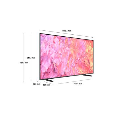Samsung QE50Q65C (2023) QLED HDR 4K Ultra HD Smart TV, 50 inch with TVPlus, Black