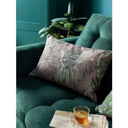 John Lewis Bird of Paradise Cushion Pink | 60 x 40cm