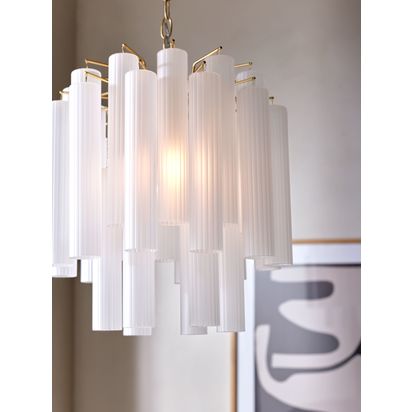 John Lewis Helix Chandelier Ceiling Light, Gold
