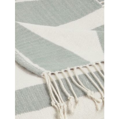 John Lewis Drift Throw Nettle Blue | L200 x W150cm