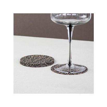LIGA Dash Cork Round Coasters, Set of 4, Multi Multi | H0.8 x Dia.10cm