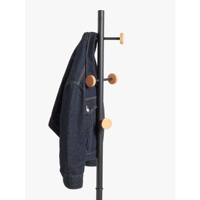 John Lewis Coat Stand Black | H179 x W30.5 x D30.5cm