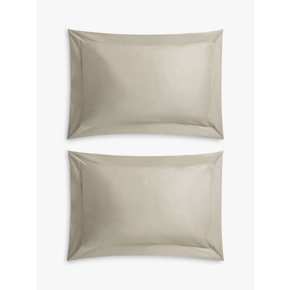 John Lewis Specialist Temperature Regulating Cotton 400 Thread Count Cotton Bedding Latte | Super King