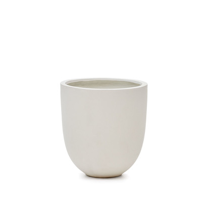 Aiguablava plant pot in white cement, Ã˜ 56 cm