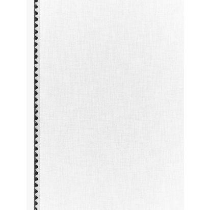 John Lewis Embroidered Edge Hidden Tab Voile Panel, White White | H229 x W140 x D0.50cm
