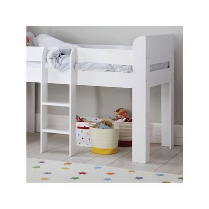 Great Little Trading Co Paddington Mid Sleeper Bed Frame, White White | H130 x W197 x D106.5cm