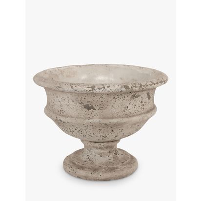 One.World Birkdale Terracotta Indoor Urn Plant Pot, H22cm, Natural Stone Natural Stone