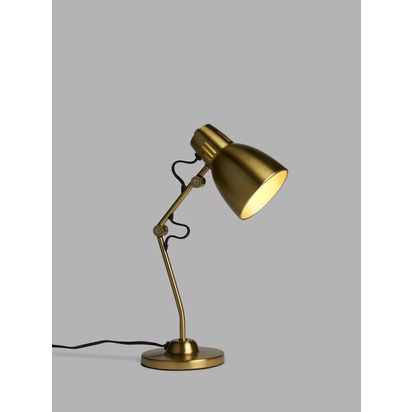 John Lewis Tony Desk Lamp Metallic Brass | H38 x W13.50 x D24cm