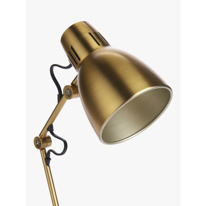 John Lewis Tony Desk Lamp Metallic Brass | H38 x W13.50 x D24cm