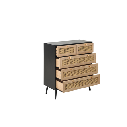 Croxley 5 Drawer Rattan Chest