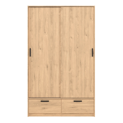 Verona Wardrobe with 2 Doors 2 Drawers in Jackson Hickory Oak